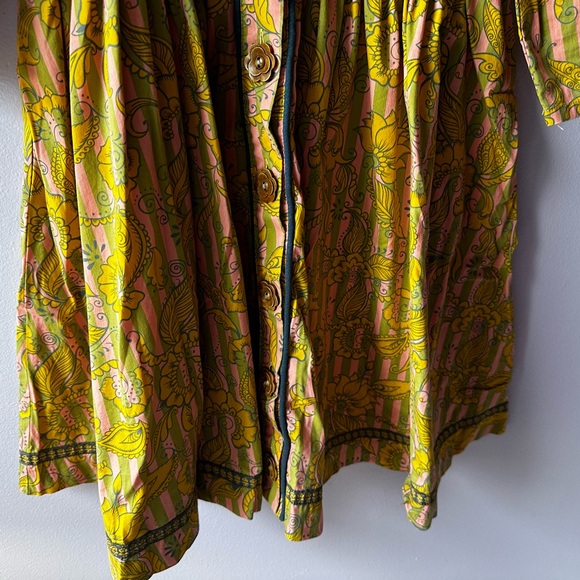Matilda Jane Paint by Number Yellow Floral Dress Size 8 - Picture 4 of 10